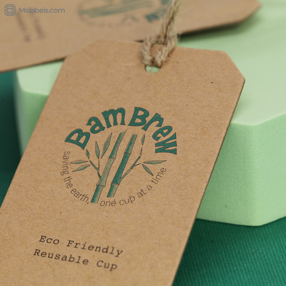 Custom recycled kraft paper swing tags