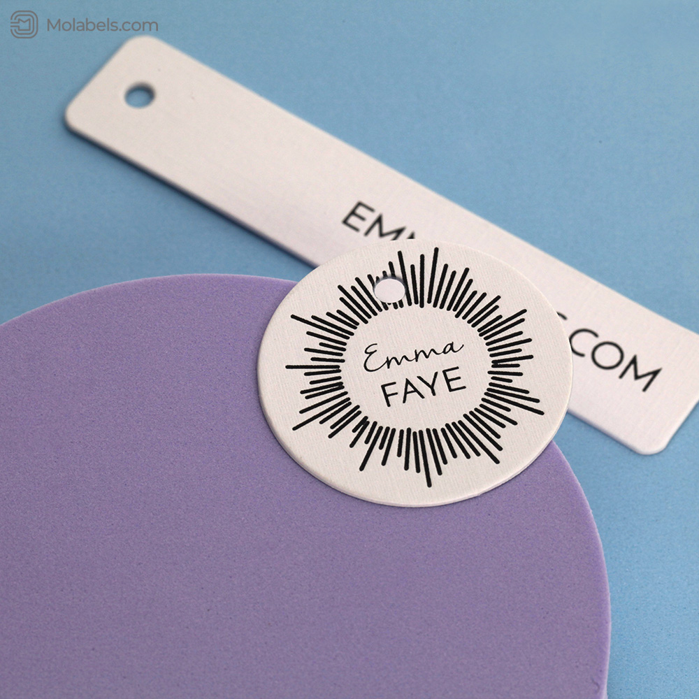 Custom circle hang tags online