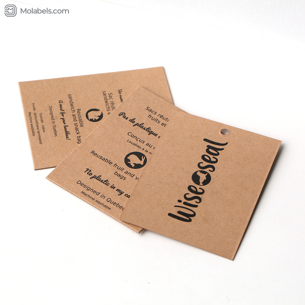 Recycled hangtag printable barcode