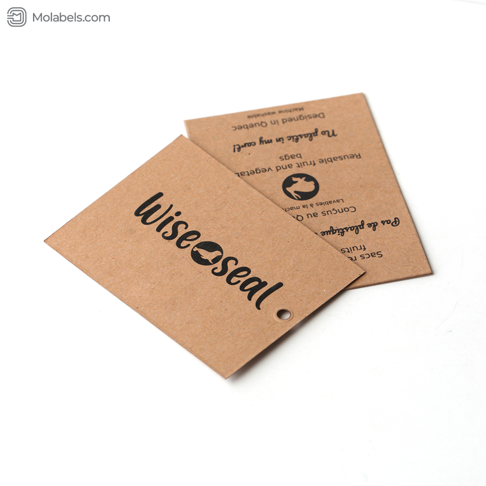 Recycled hangtag printable barcode