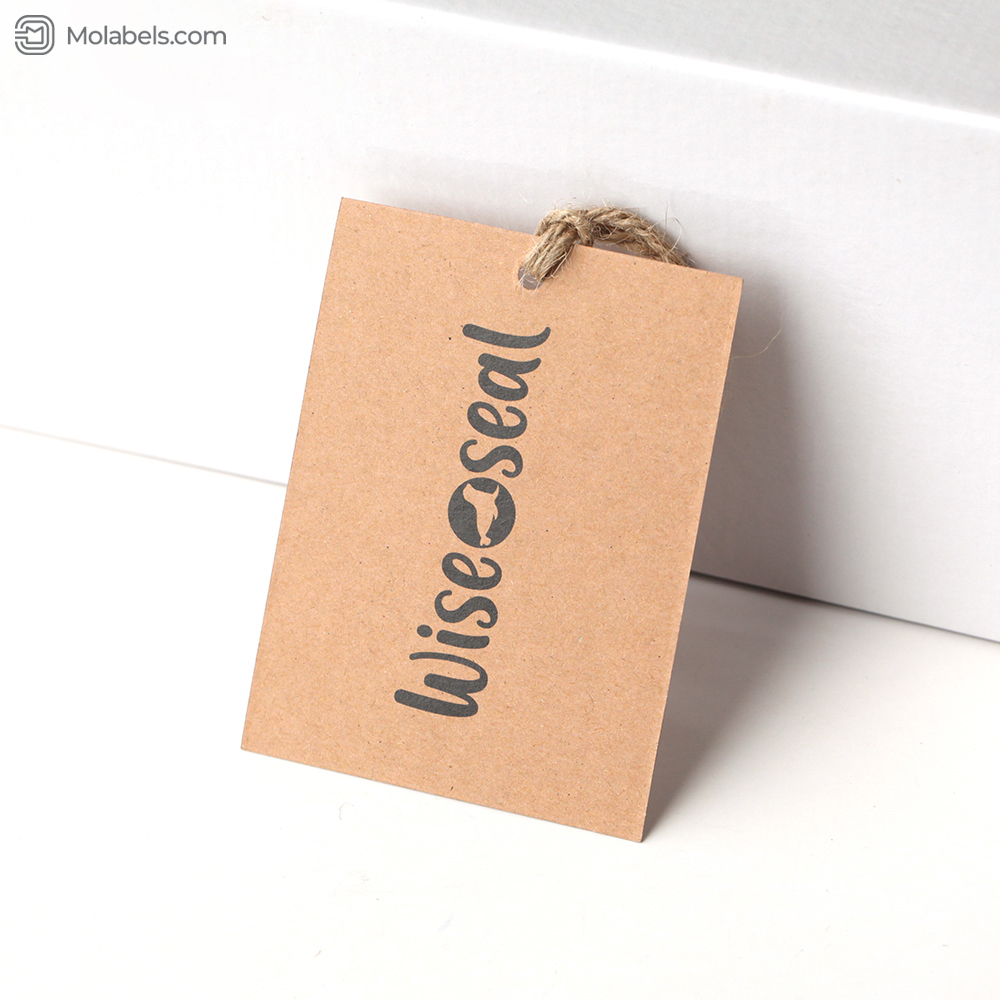 Recycled hangtag printable barcode