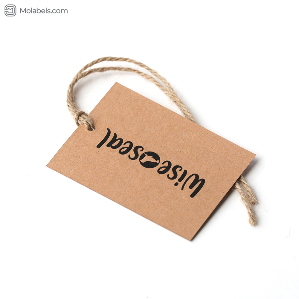 Recycled hangtag printable barcode