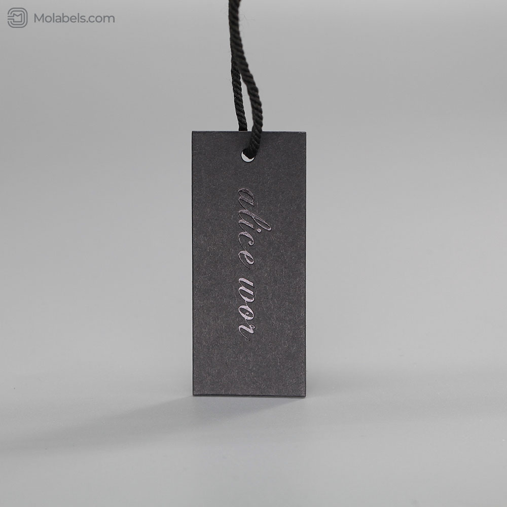 Whole black cool cardboard hang tags