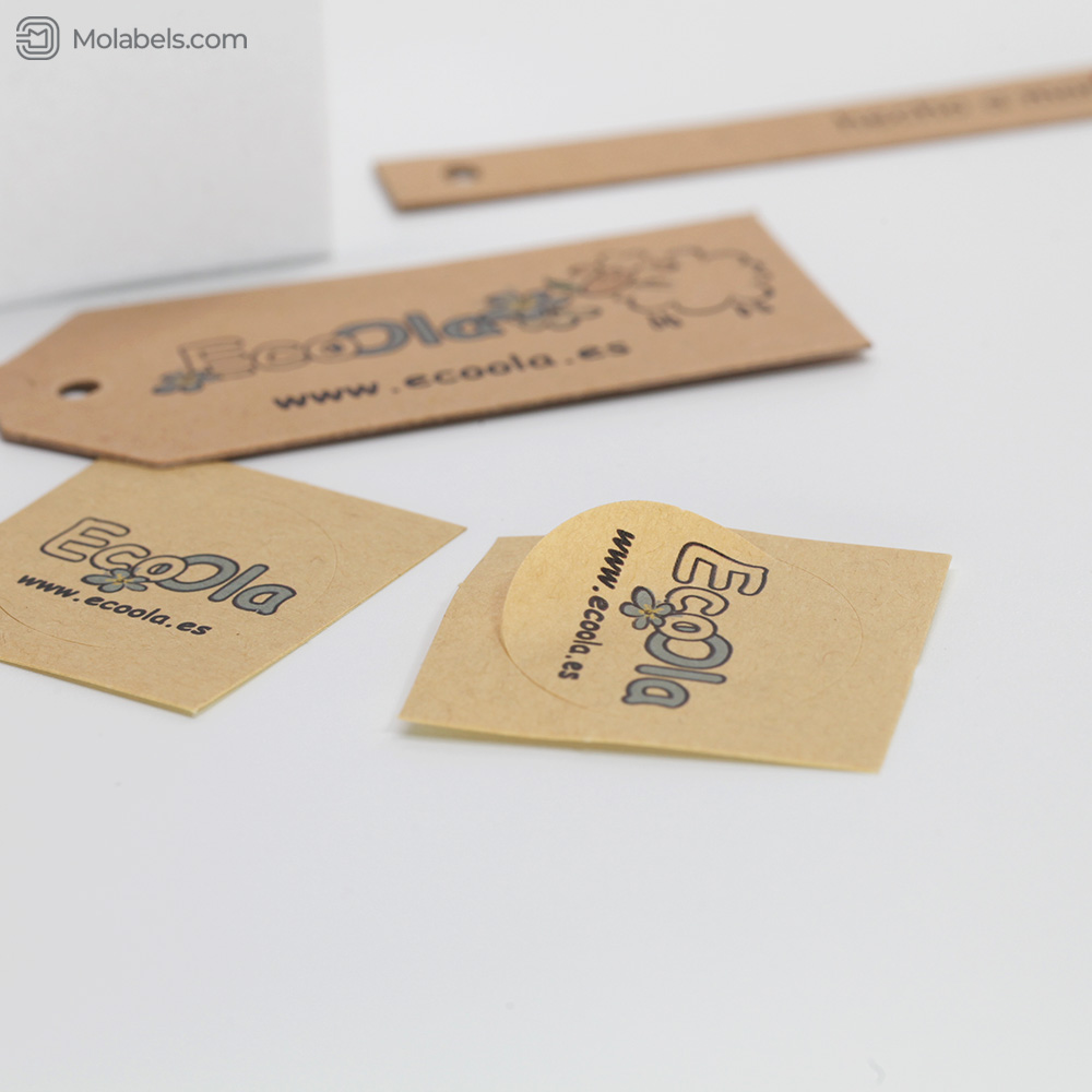 Recyclable sticker and round labels