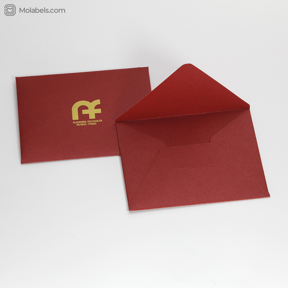 Custom 9x12 envelopes with gold logo