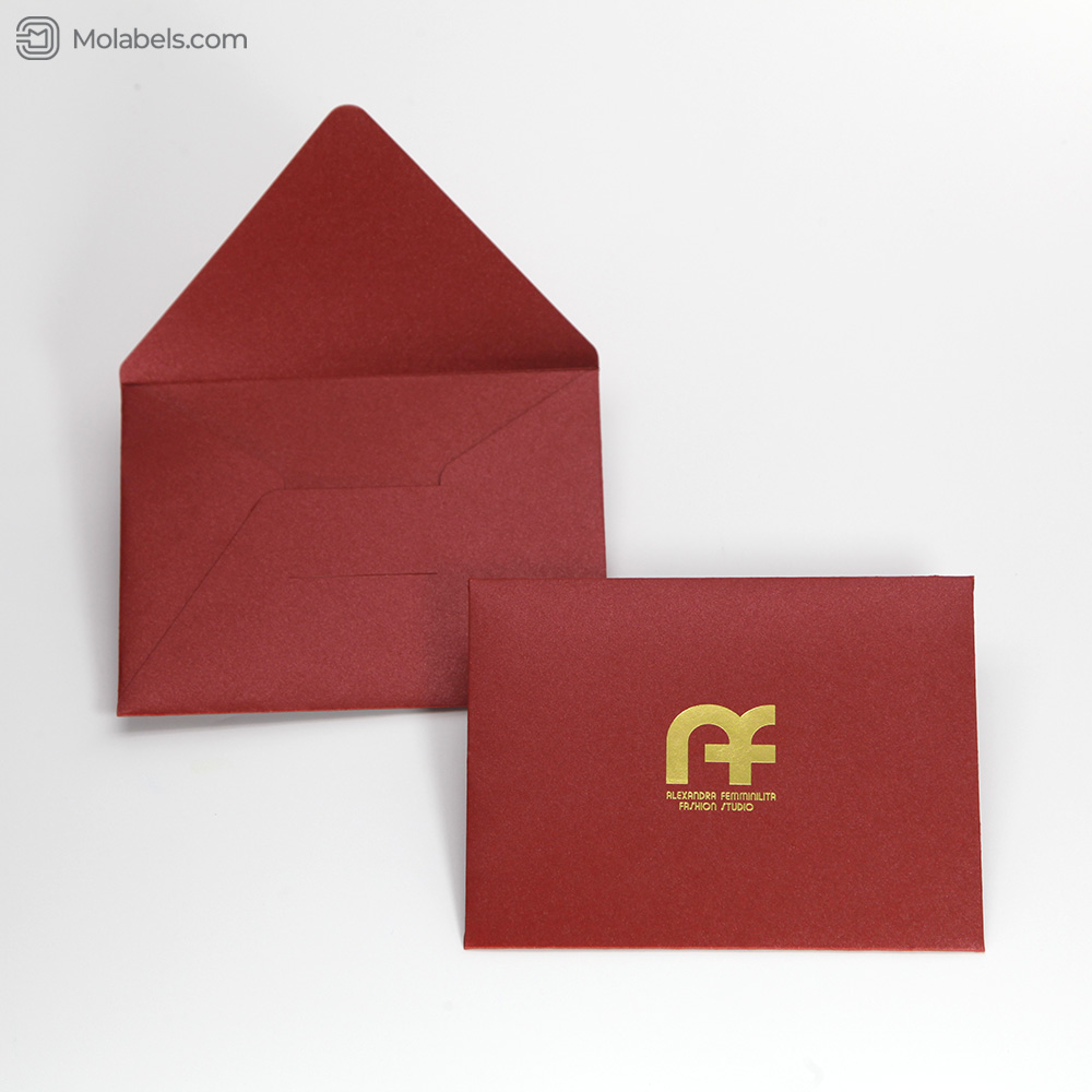 Custom 9x12 envelopes with gold logo