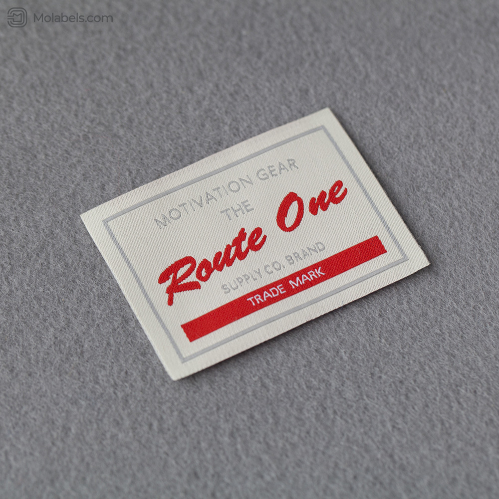 High density woven label logo tags