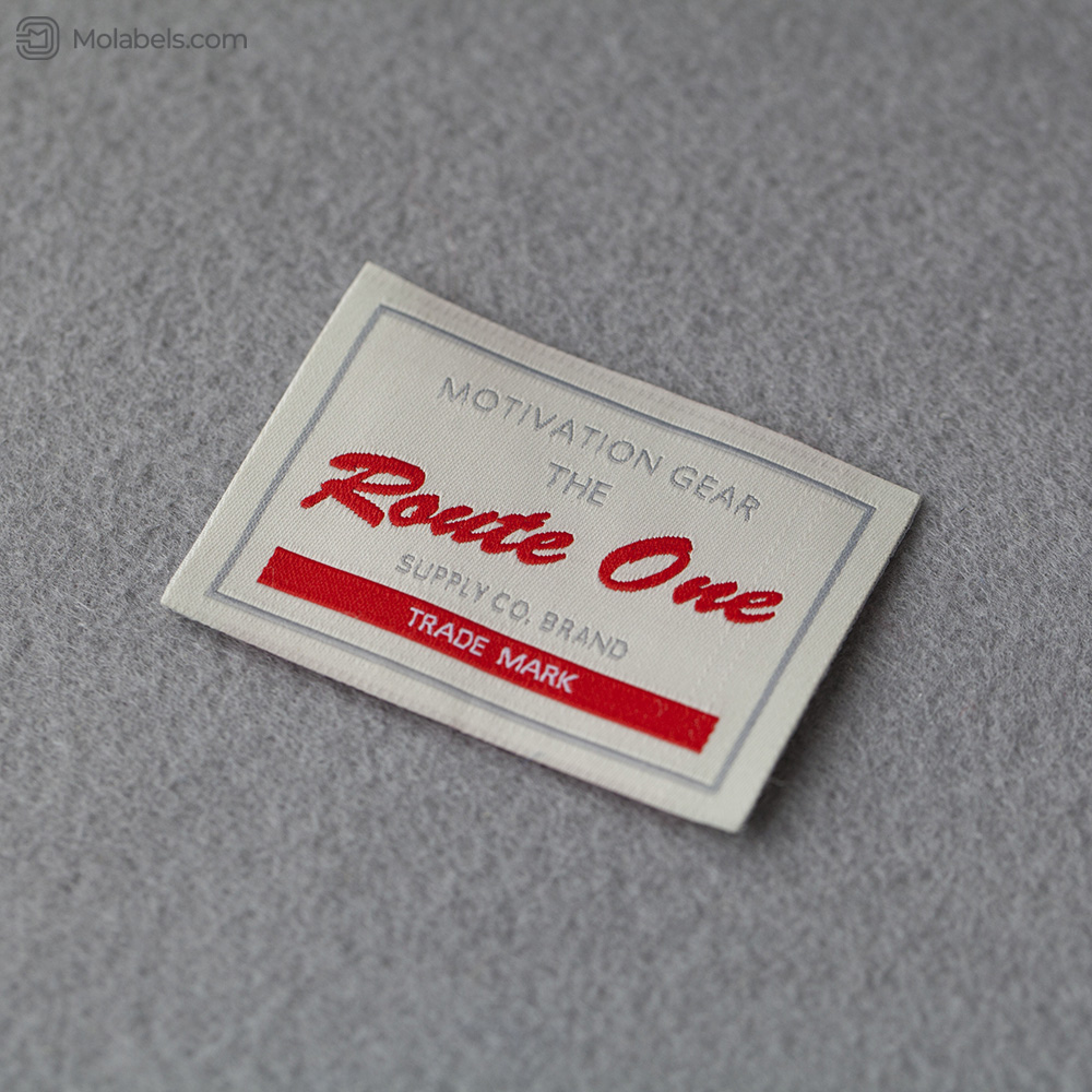 High density woven label logo tags