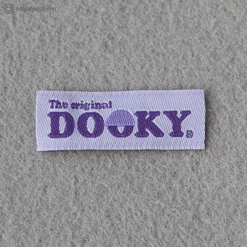 Custom woven logo labels and neck tag for clothing