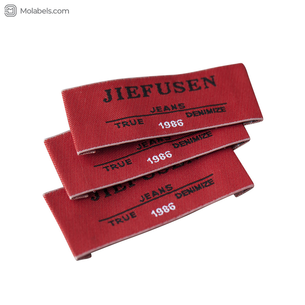 Endfold red labels for jeans