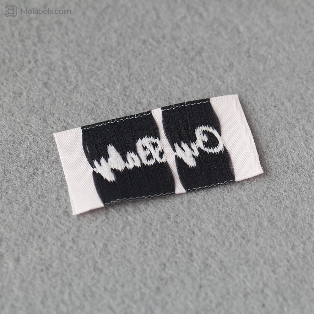 Custom white woven labels no minimum