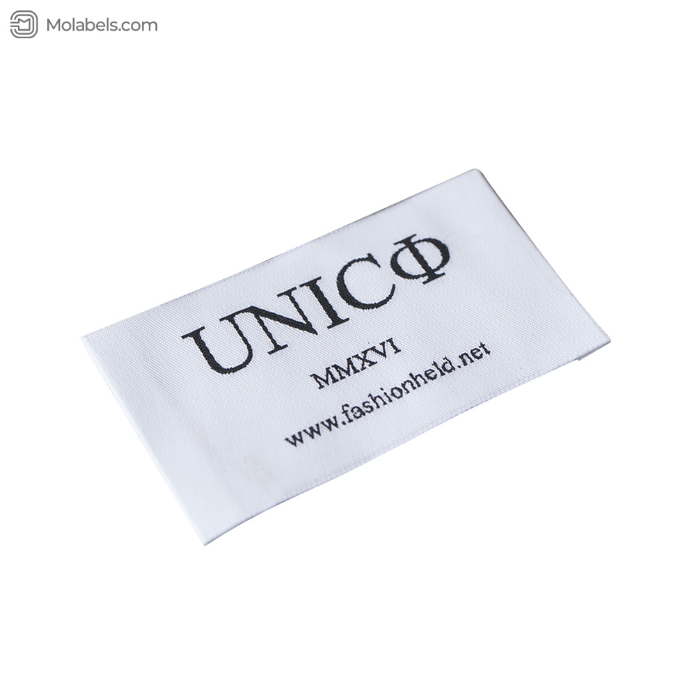 White damask woven labels suppliers