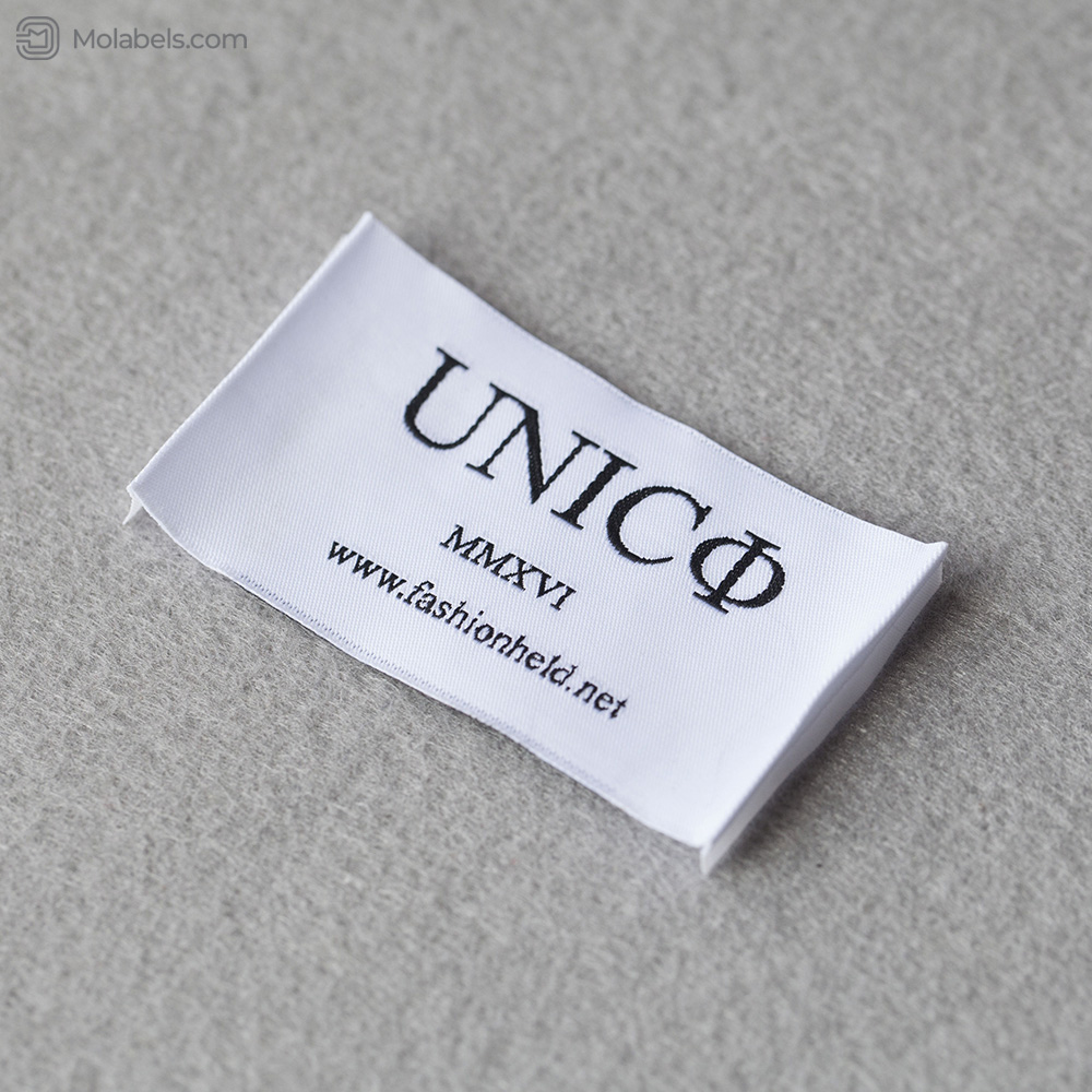 White damask woven labels suppliers