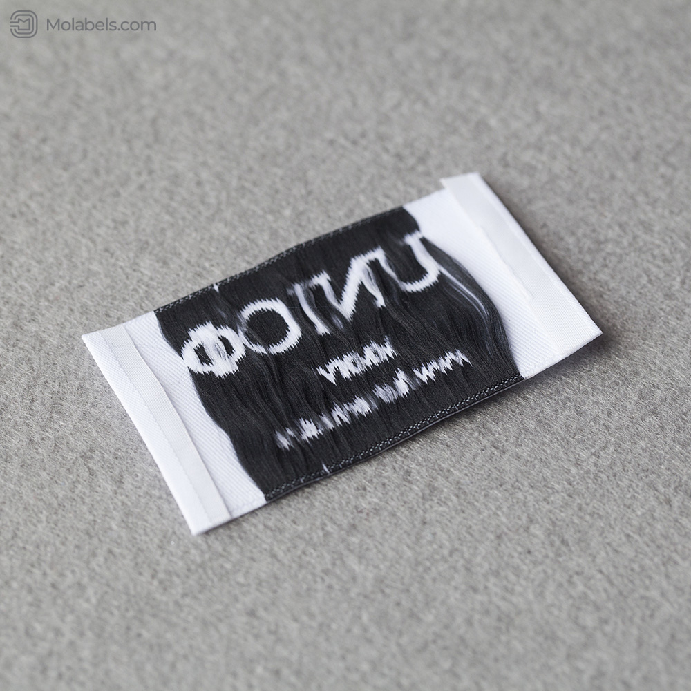 White damask woven labels suppliers