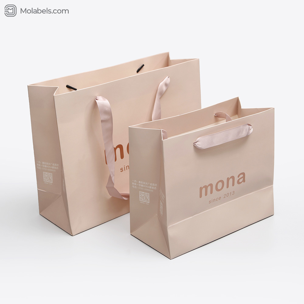 Paper gift bags with handles