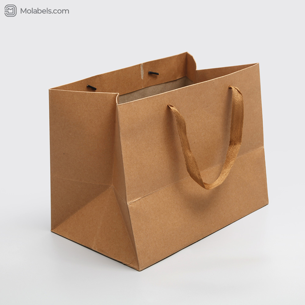 Custom brown paper bag without logo