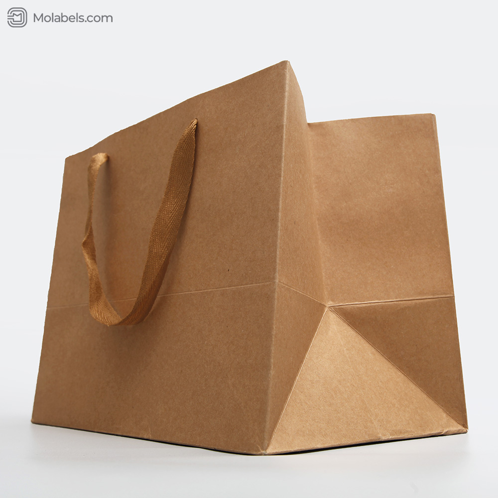 Custom brown paper bag without logo