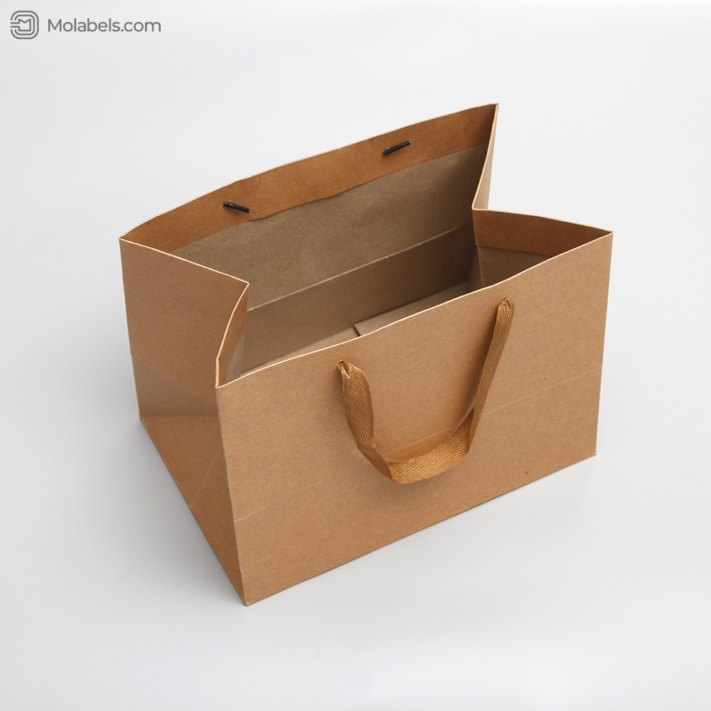 Custom brown paper bag without logo