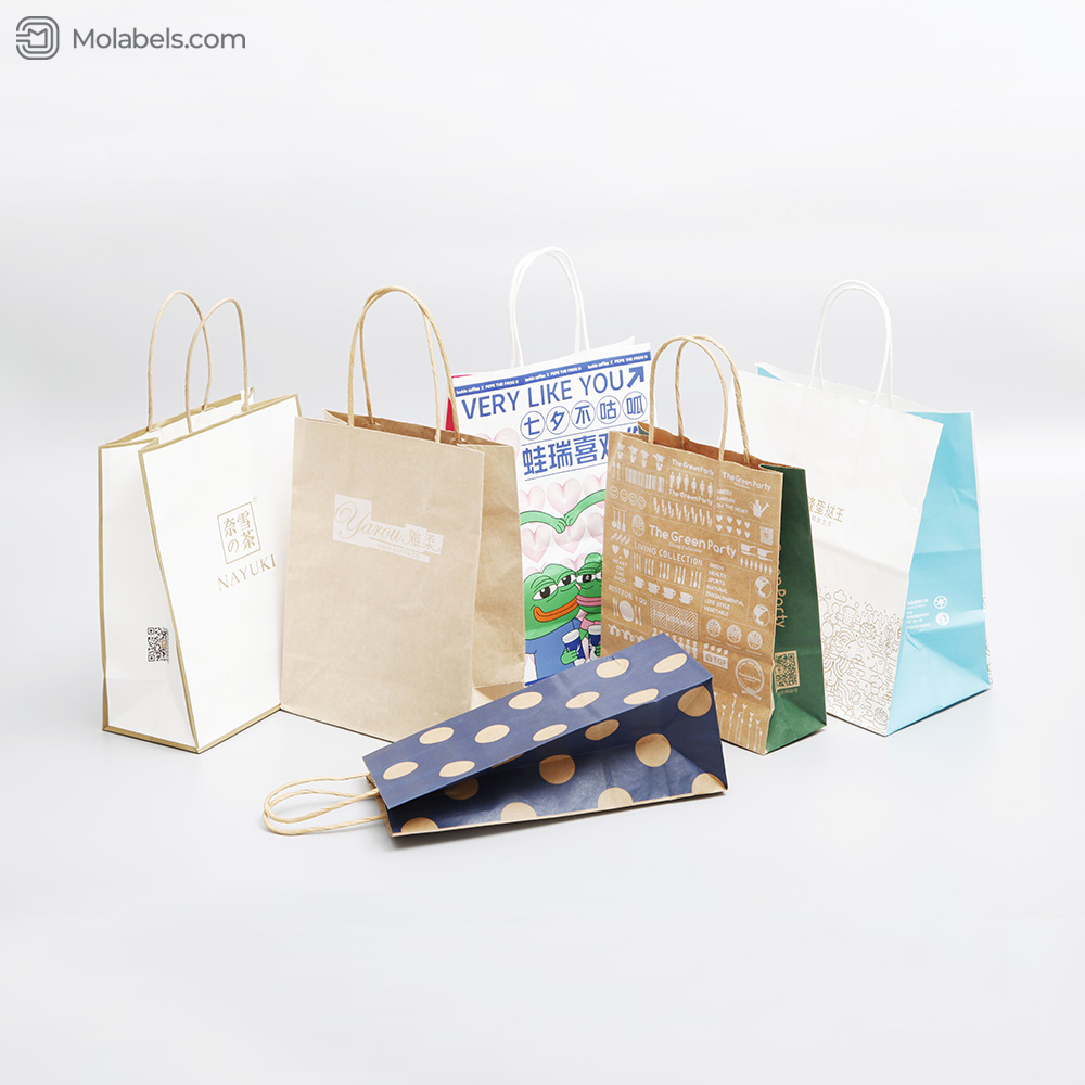 Custom printed paper bags direct