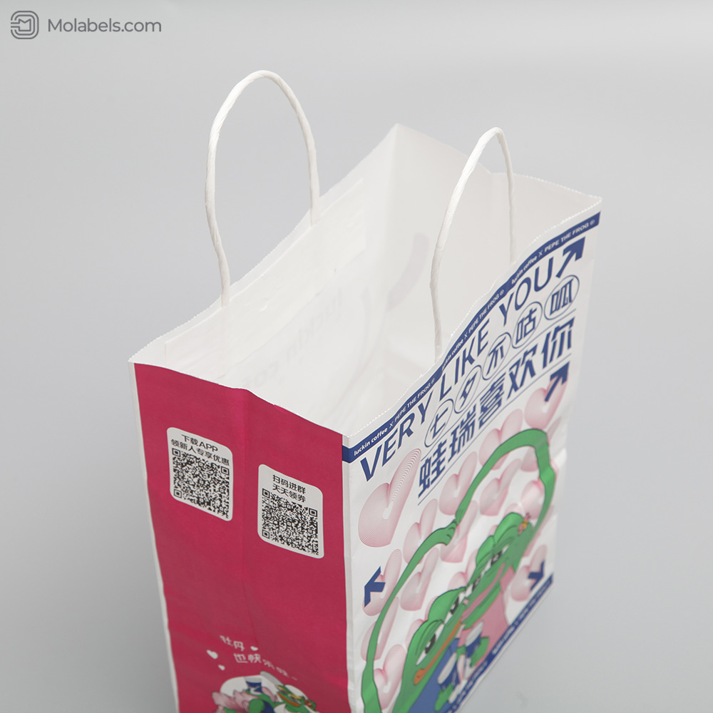 Custom printed paper bags direct