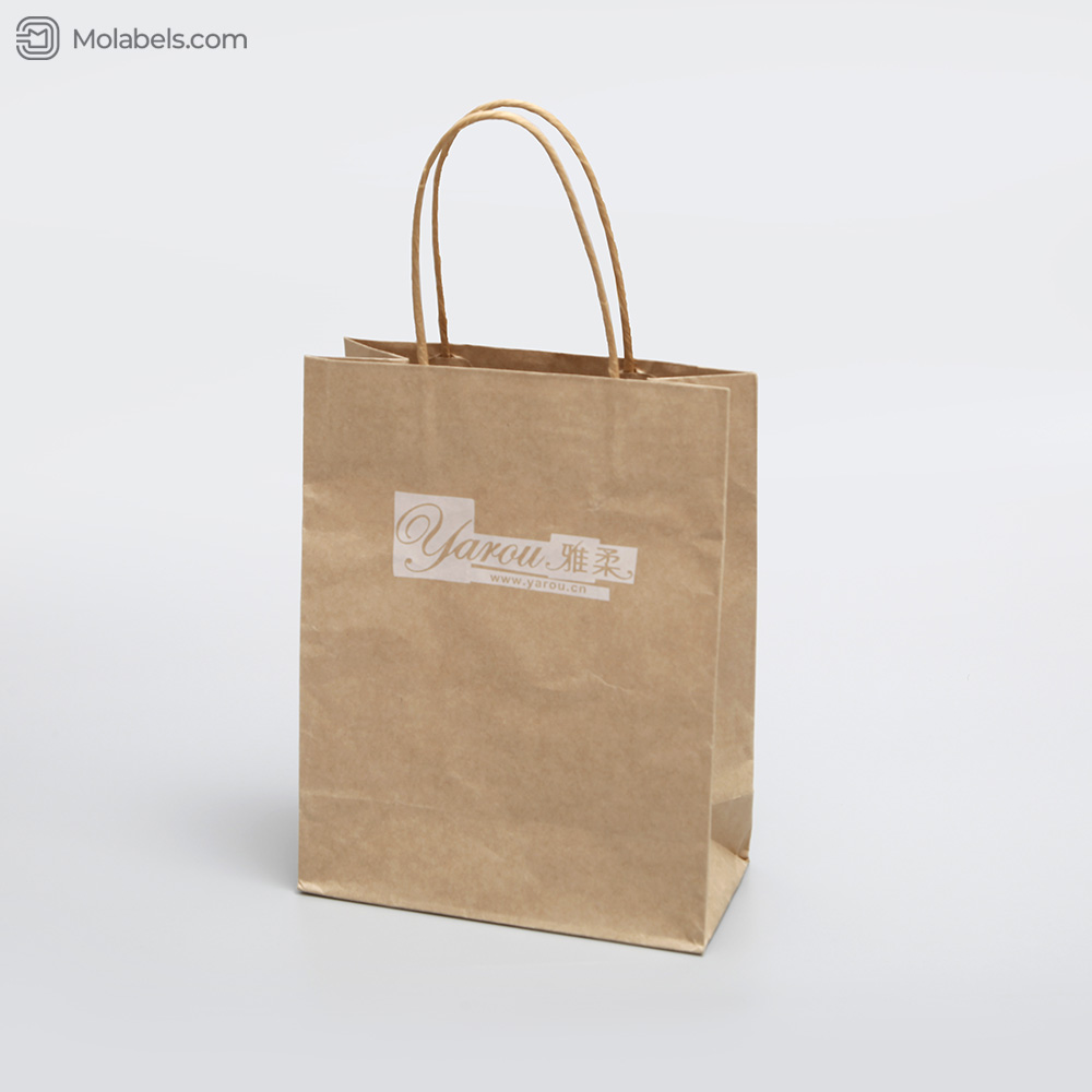 Brown Kraft paper bags with handle