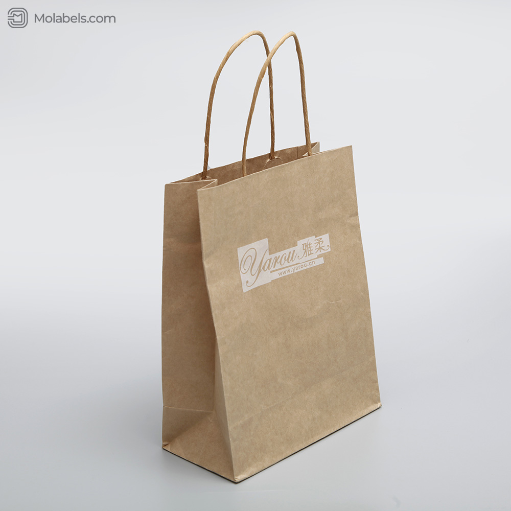 Brown Kraft paper bags with handle