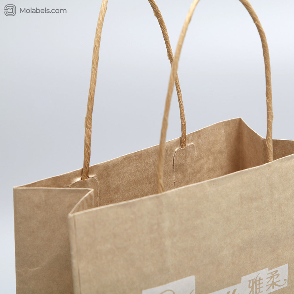 Brown Kraft paper bags with handle