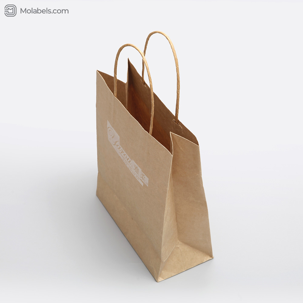 Brown Kraft paper bags with handle